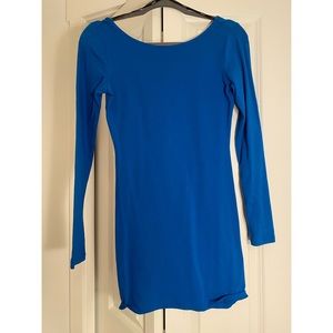 Blue mini dress